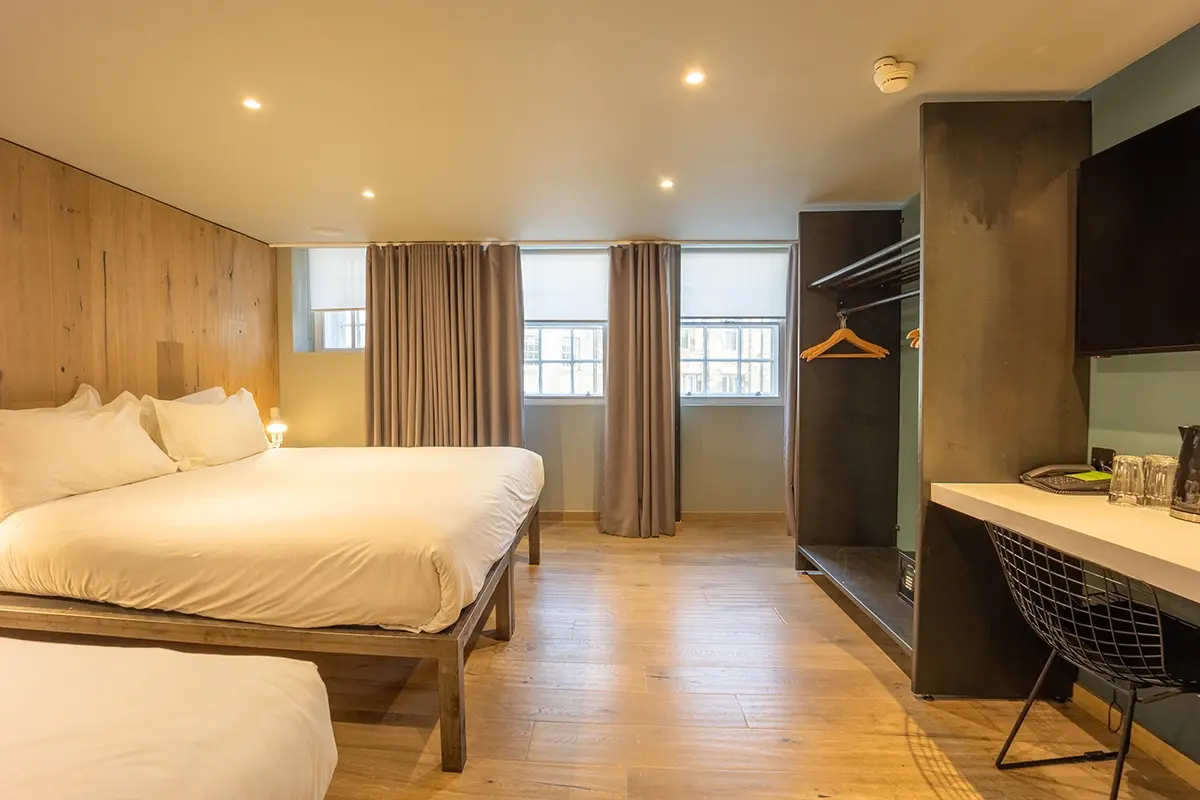 Comfy triple room at Grassmarket Hotel in Edinburgh
